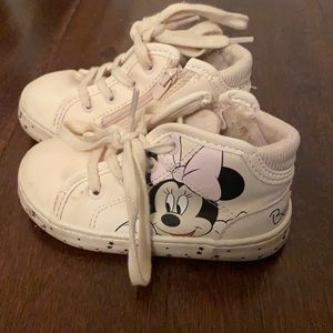Zara kids toddler Disney sneakers girl Minnie Daisy Duck eu 22 pre-owned